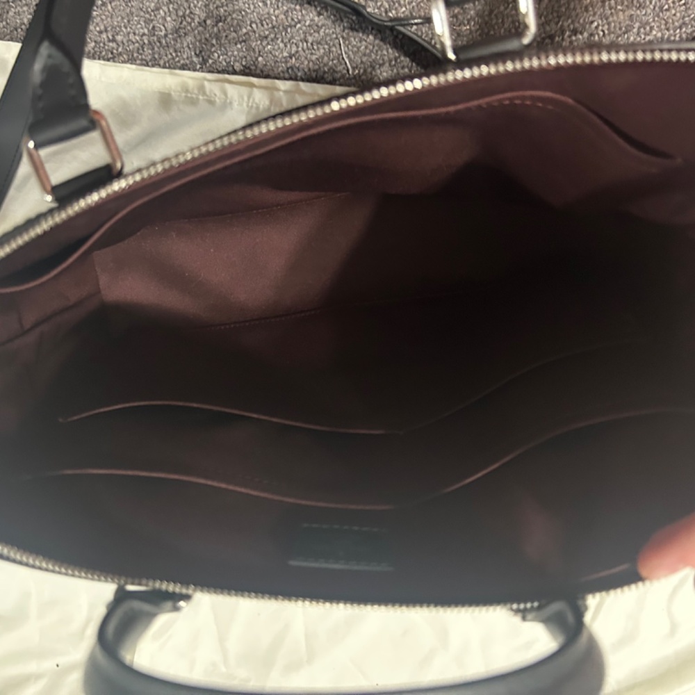 Louis Vuitton Brown Monogram Canvas and Black Leather Crossbody Bag - Picture 7 of 10